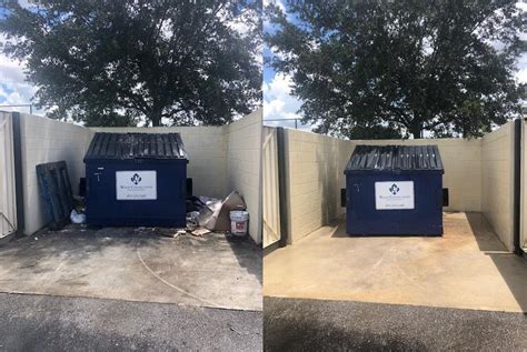 Dumpster Pad Cleaning
